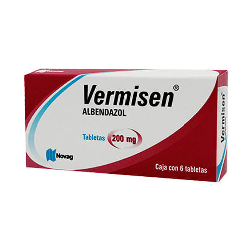 Albendazol Vermisen 200 Mg Con 6 Tabletas