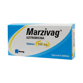 Azitromicina Marzivag 500 Mg Con 3 Tabletas