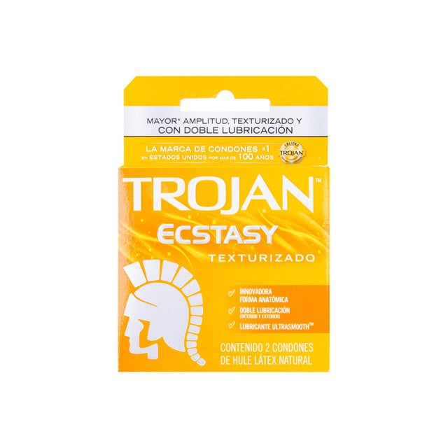 Preservativo Trojan Ecstasy Text Con 2