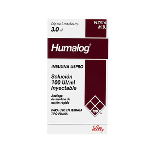 Humalog Cart 100 U.I. Con 2 – Farmacia Herrera