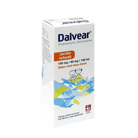 Dalvear Inf Jarabe Miel 150 / 80 Mg 200 Ml