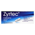 Zyrtec 10 Mg Con 20 Tabletas
