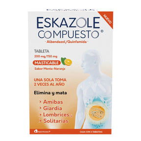 Eskazole Compuesto 200 / 150 Mg Con 2 Tabletas