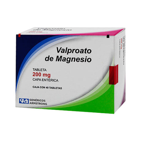 Valproato De Magnesio Tabletas 200 Mgcon 40 Tabletas Armstrong Generico