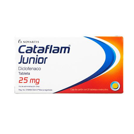 Cataflam Junior 25 Mg Con 20 Grageas