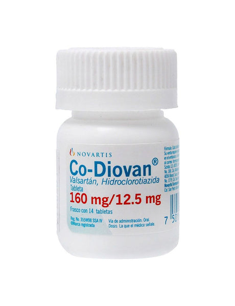 Co-Diovan 160 / 12.5 Mg Con 14 Grageas