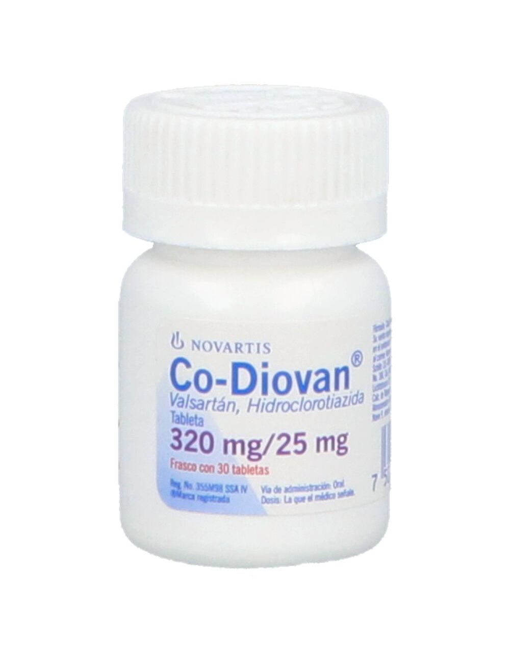 Co-Diovan 320 / 25 Mg Con 30 Tabletas