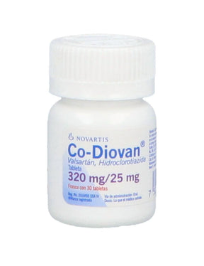 Co-Diovan 320 / 25 Mg Con 30 Tabletas