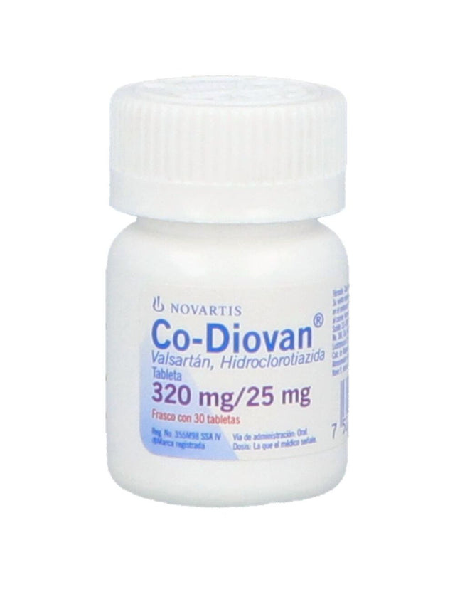 Co-Diovan 320 / 25 Mg Con 30 Tabletas