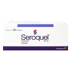 Seroquel 25 Mg Con 30 Tabletas