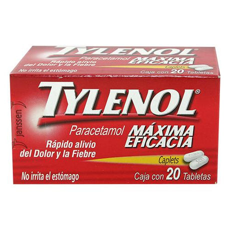 Tylenol 500 Mgcon 20 Capsulas