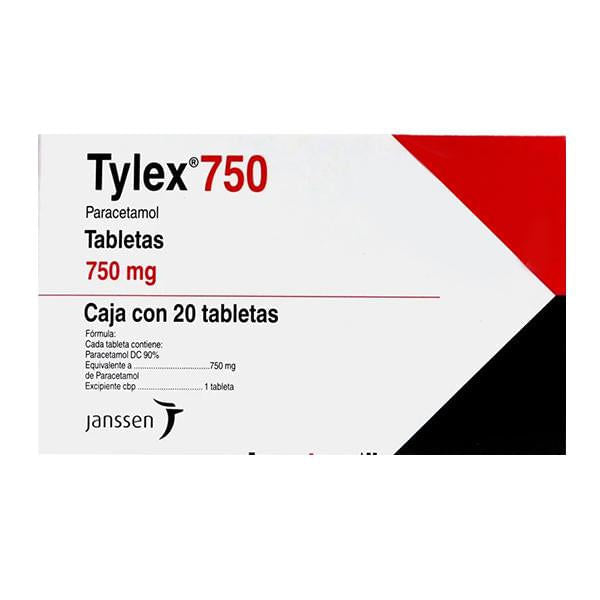 Tylex 750 Con 20 Tabletas