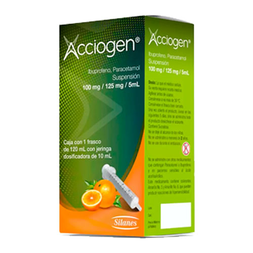 Acciogen 100 Mg / 125 Mg / 5 Ml Suspension 120 Ml