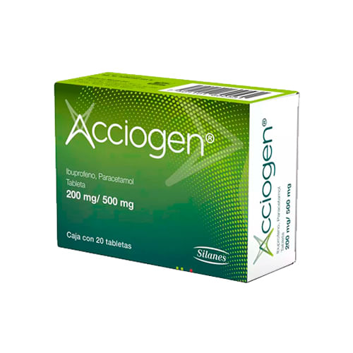 Acciogen 200 Mg / 500 Ml Con 20 Tabletas