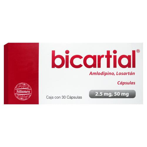 Bicartial 2.5 / 50 Mg Con 30 Capsulas