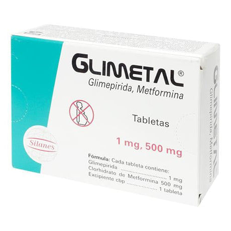 Glimetal 1 / 500 Mg Con 3 Tabletas2