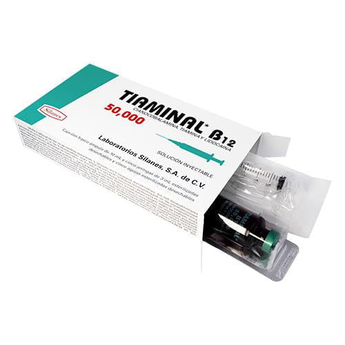 Tiaminal B-12 50000 Ampulas Con 5Jga