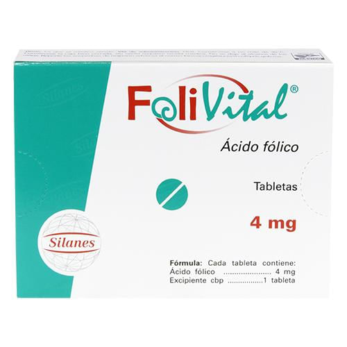 Folivital 4 Mg Con 90 Tabletas