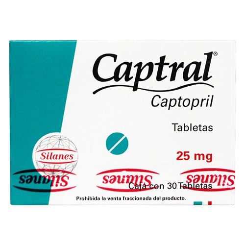 Captral 25 Mg Con 30 Tabletas 1-1