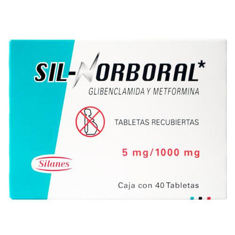 Sil-Norboral 5 / 1000 Mg Con 40 Tabletas