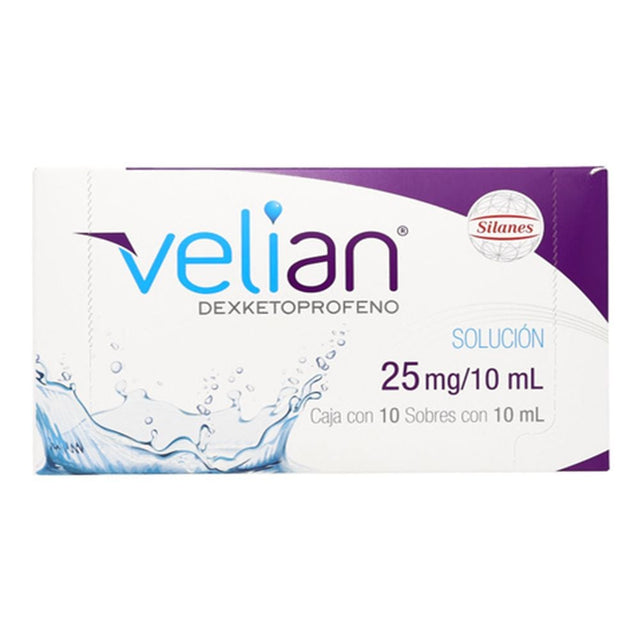 Velian 25 Mg Solución Sobres 10X10 Ml