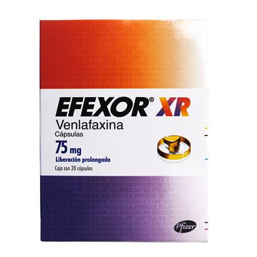 Efexor Xr 75 Mg Con 20 Capsulas