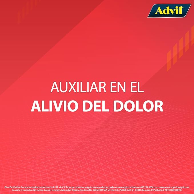 Advil 400 Mg Con 20 Tabletas Rojo