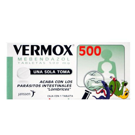 Vermox 500 Con 1 Tableta