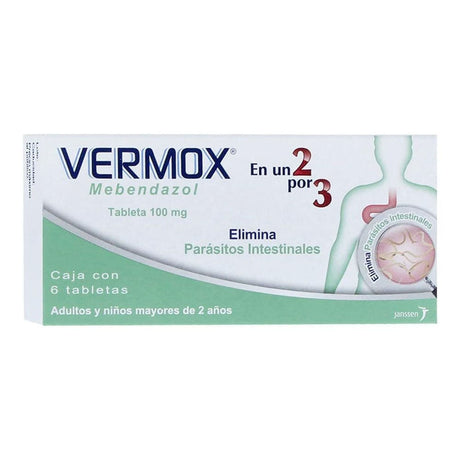 Vermox 100 Mg Con 6 Tabletas