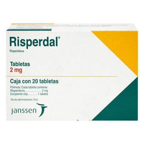 Risperdal 2 Mg Con 20 Tabletas