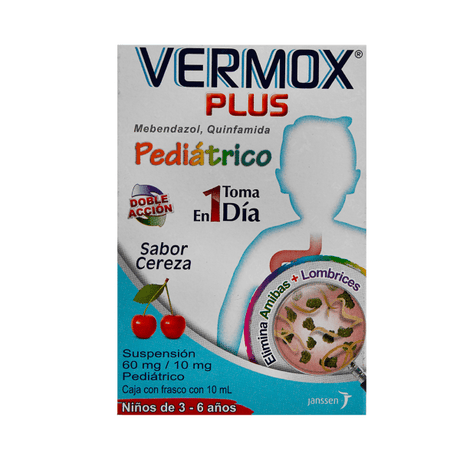 Vermox Plus Suspension Ped Cza 10 Ml