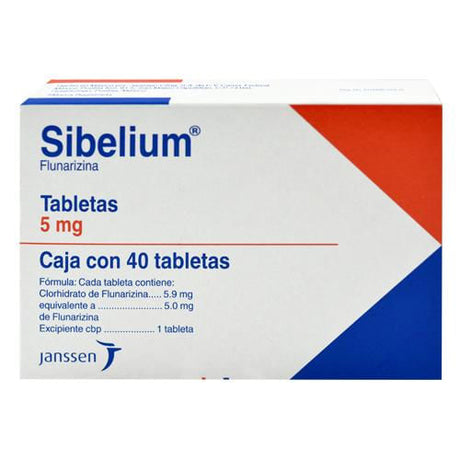 Sibelium 5 Mg Con 40 Tabletas