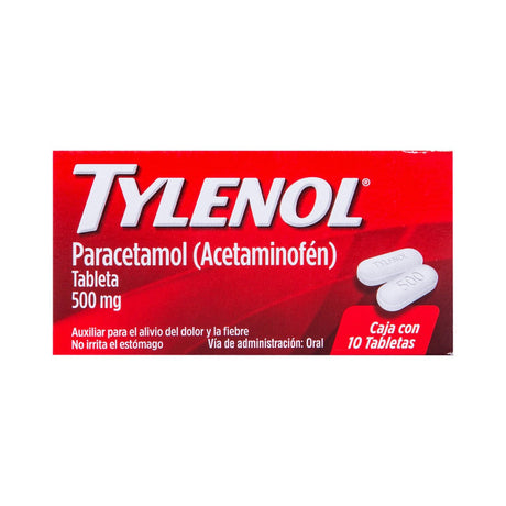 Tylenol 500 Mg Con 10 Tabletas