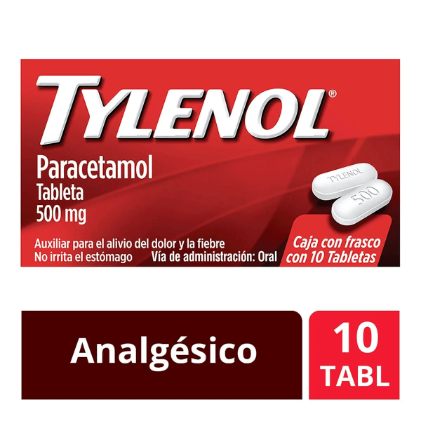 Tylenol 500 Mg Con 10 Tabletas
