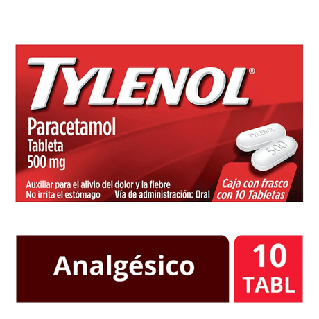 Tylenol 500 Mg Con 10 Tabletas