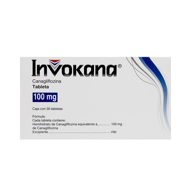 Invokana 100 Mg Con 30 Tabletas