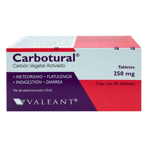 Carbotural 250 Mg Con 60 Tabletas