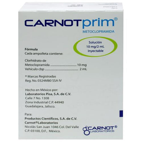 Carnotprim 10 Mg Ampulas Con 6