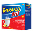 Theraflu Td Rojo Limon 650 / 10 Mg Con 10 Sobres