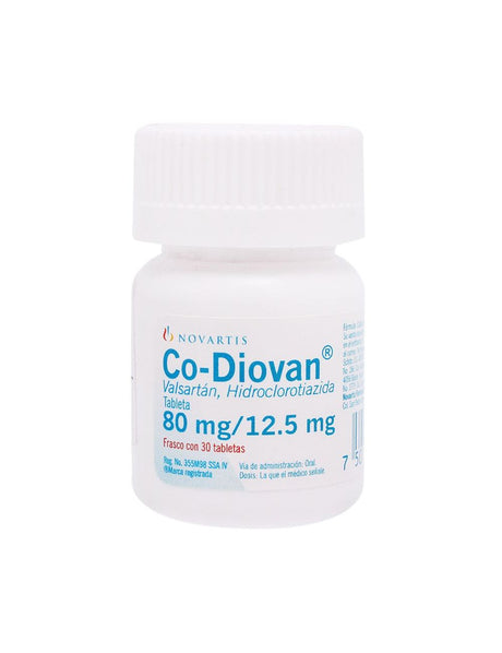 Co-Diovan 80 / 12.5 Mg Con 30 Grageas