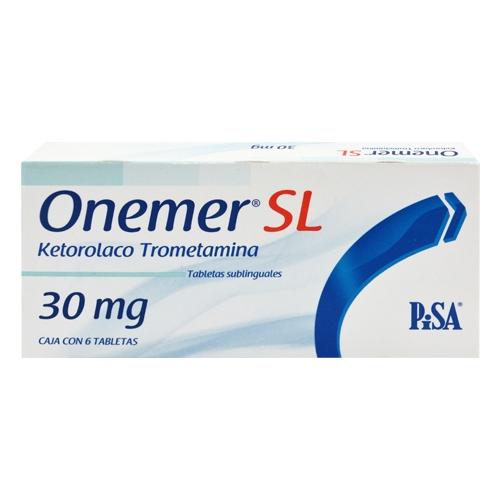 Onemer Sl 30 Mg Con 6 Tabletas Sublingual