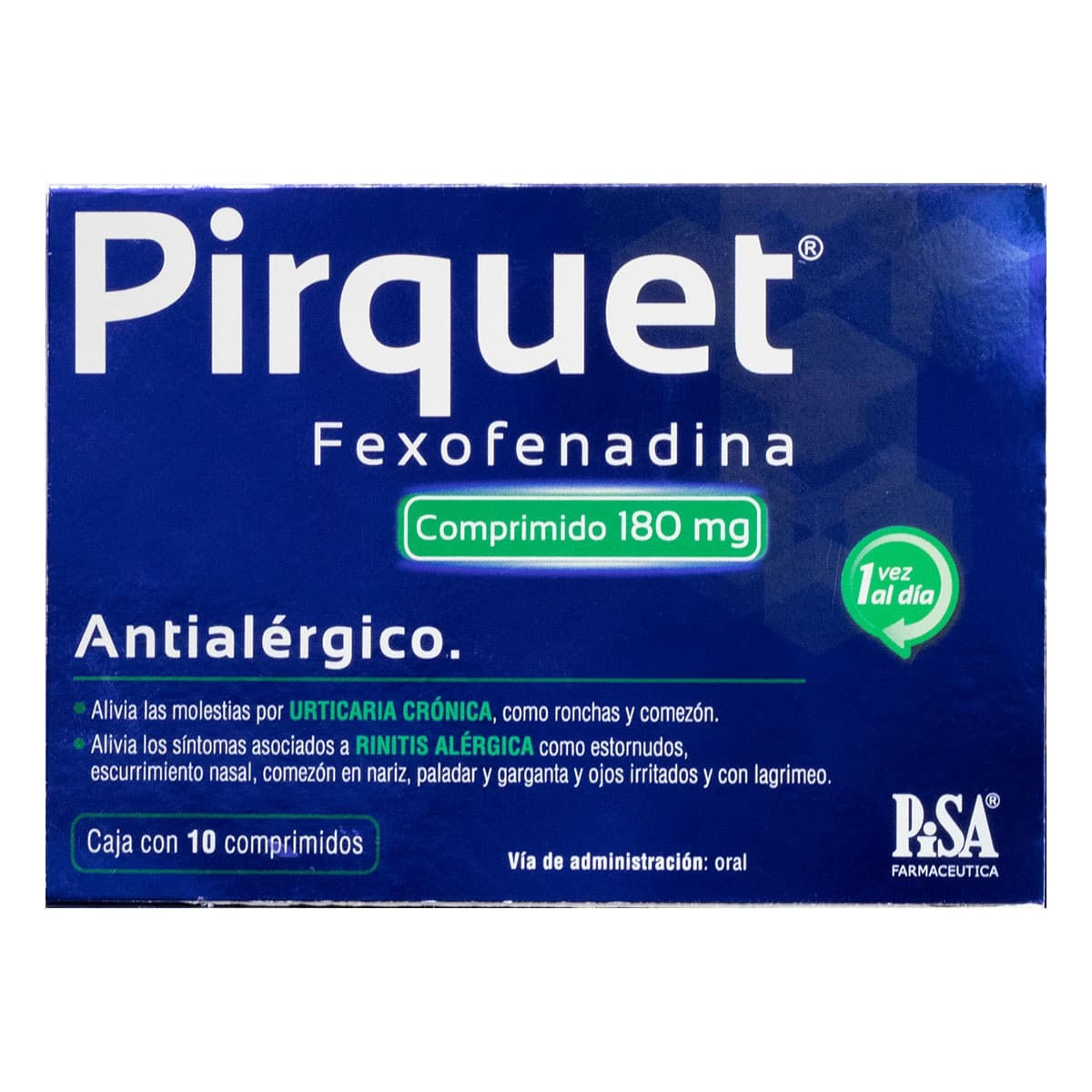 Pirquet 180 Mg Con Con 10 Comprimido