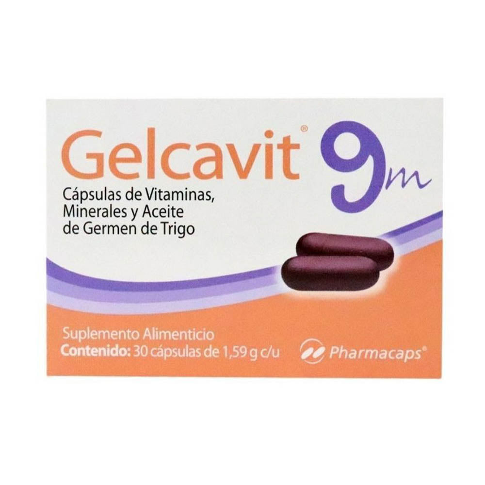 Pharmacapsulas Gelcavit 9 Meses Generico Con 30 Capsulas