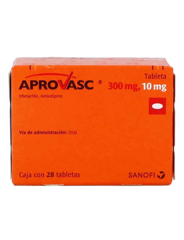 Aprovasc 300 / 10 Mg Con 28 Tabletas