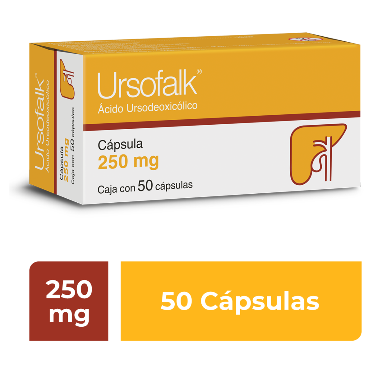Ursofalk 250 Mg Con 50 Capsulas