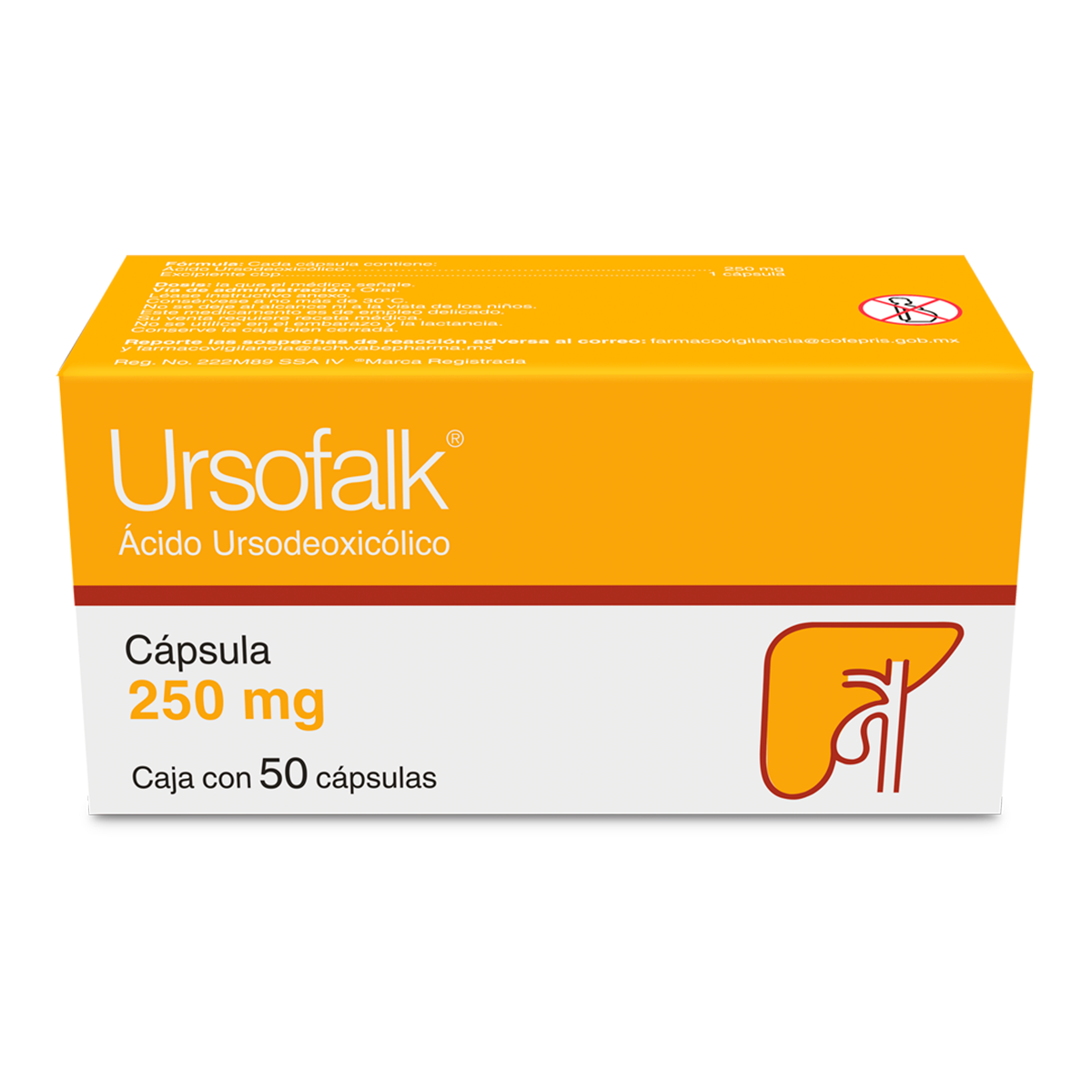 Ursofalk 250 Mg Con 50 Capsulas