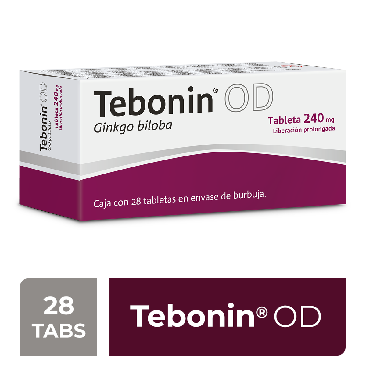 Tebonin Od 240 Mg Con 28 Tabletas