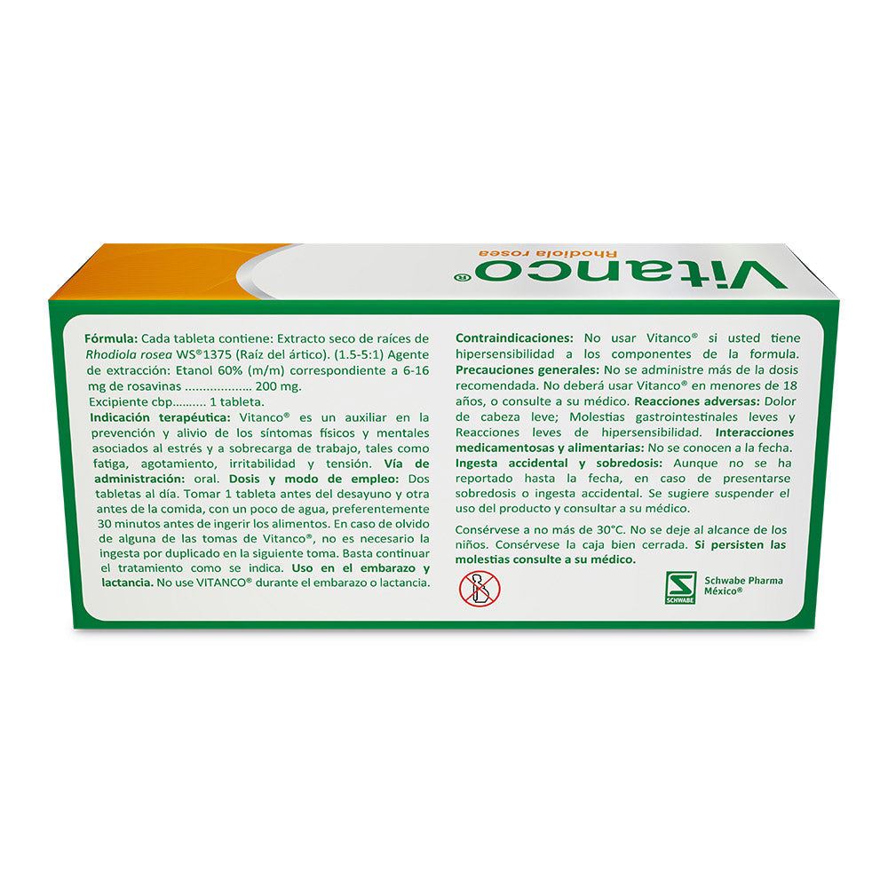 Vitanco 200 Mg Con 30 Tabletas