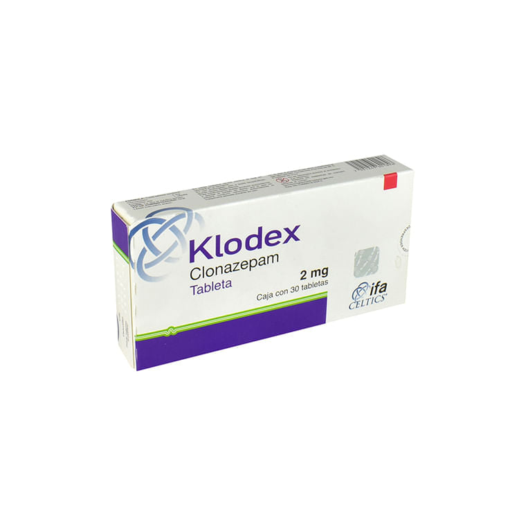 Klodex 2 Mg Con 30 Tabletas