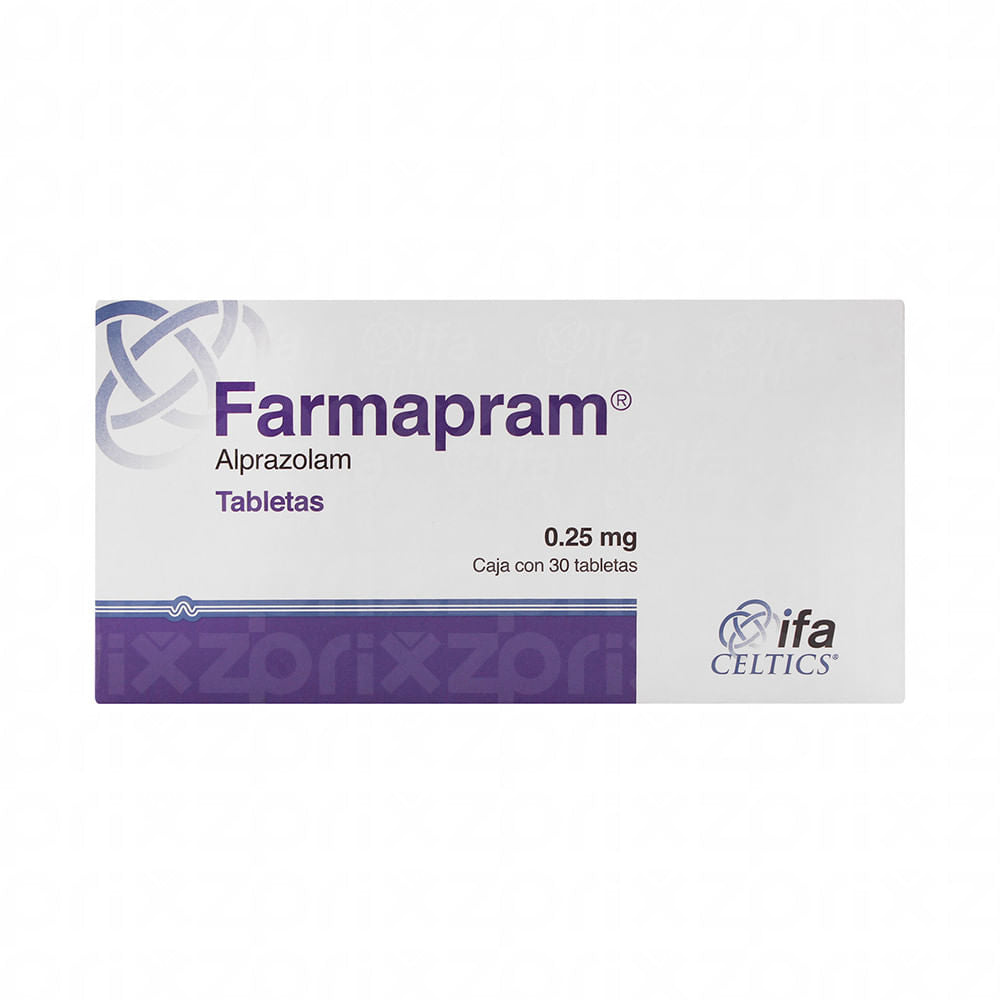 Farmapram 0.25 Mg Con 30 Tabletas